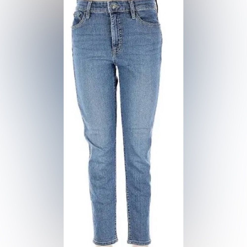 🛍️Lauren Jeans CO. Women’s Topered Leg Blue Jeans Petite Size 6💥 - Picture 4 of 10